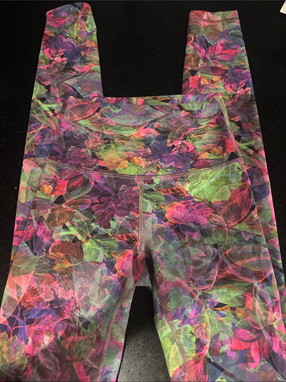 Lululemon Vibrant Multicolor Floral Print Leggings tall